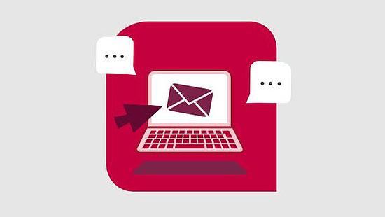 Grafik zeigt ein Symbol für eine Newsletteranmeldung